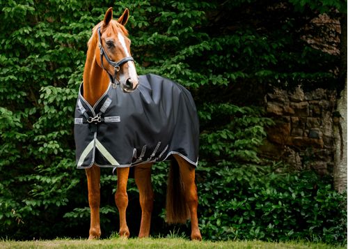 Rambo 1680D Turnout 100g - Black/Thunderstorm Grey/Silver