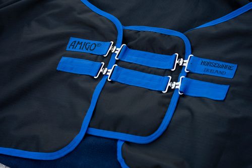 Amigo Straight Front Chest Extender - Black/Classic Blue