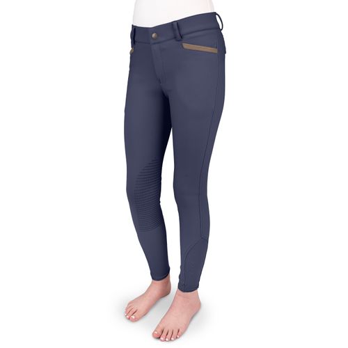 Ovation Kids' Dynamic Knee Patch Breeches - Navy