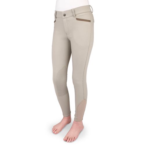 Ovation Kids' Dynamic Knee Patch Breeches - Show Tan