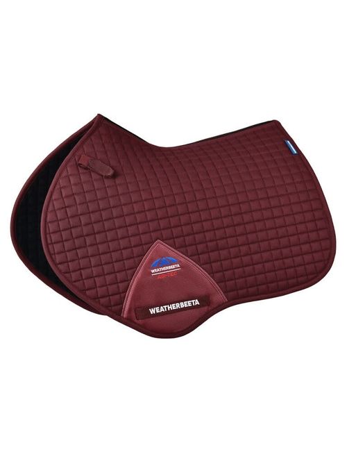Weatherbeeta Prime Air-Tec Jump Shaped Saddle Pad - Burgundy