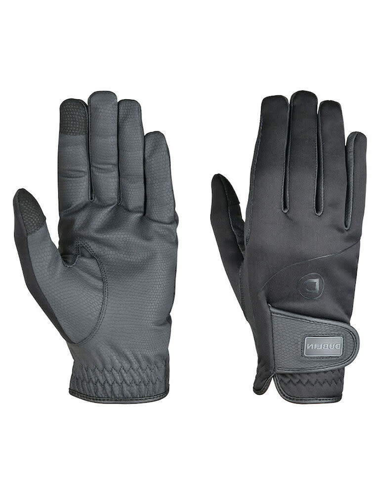 Dublin Everyday Softback Riding Gloves - Black - Dublin-BNX102564-Black ...