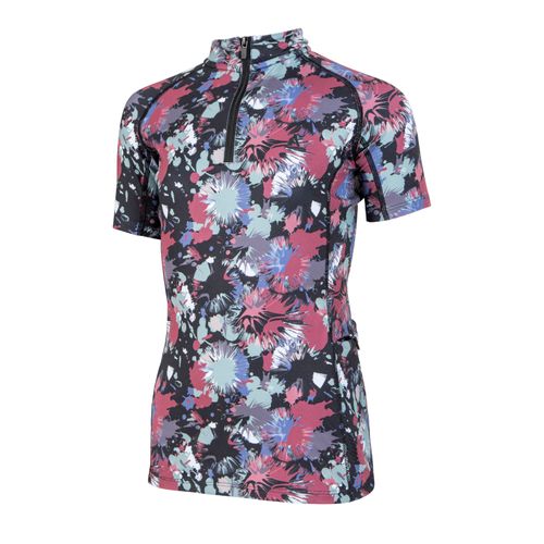 Shires Aubrion Kids' React Short Sleeve Sun Shirt - Abstract