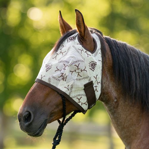 Kensington Fly Mask w/Web Trim & Dual Ear Holes - Yellowstone