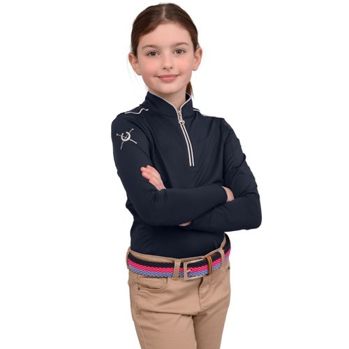READY TO SHIP: Chestnut Bay Kids' Performance Rider SkyCool Long Sleeve Shirt - Small - Nightsky(2023)