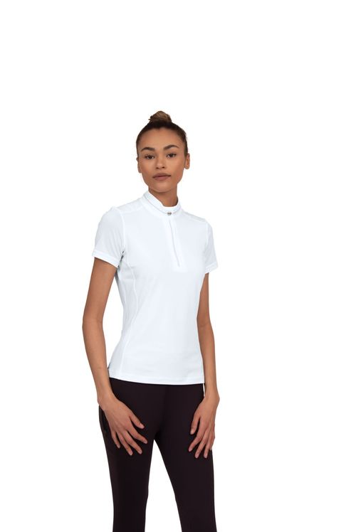 READY TO SHIP: Chestnut Bay Women's SkyCool Short Sleeve Show Shirt - XX Small - White