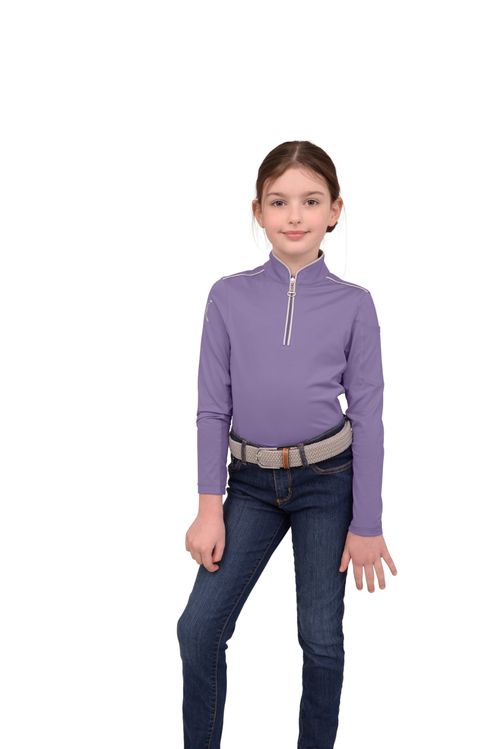 READY TO SHIP: Chestnut Bay Kids' Performance Rider SkyCool Long Sleeve Shirt - Large - Lavender