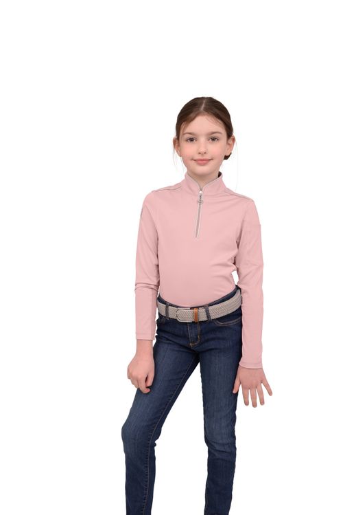 READY TO SHIP: Chestnut Bay Kids' Performance Rider SkyCool Long Sleeve Shirt - Large - Blush(2023)