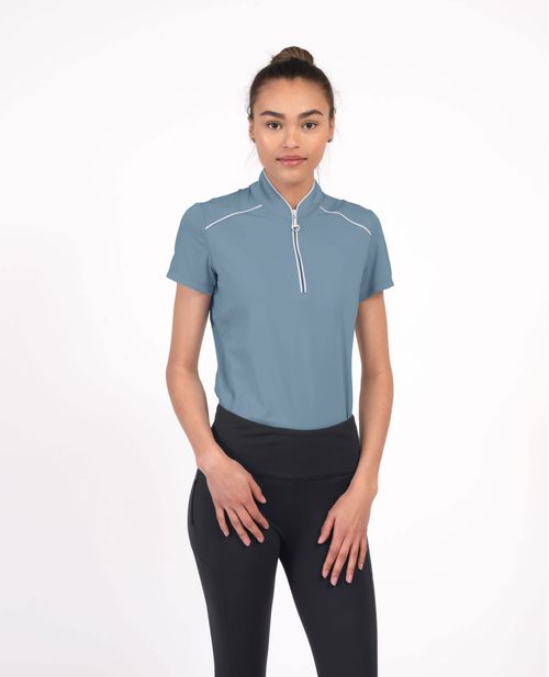 READY TO SHIP: Chestnut Bay Women's Performance Rider SkyCool Sport Short Sleeve Shirt - XX Large - Skyblue (2023)