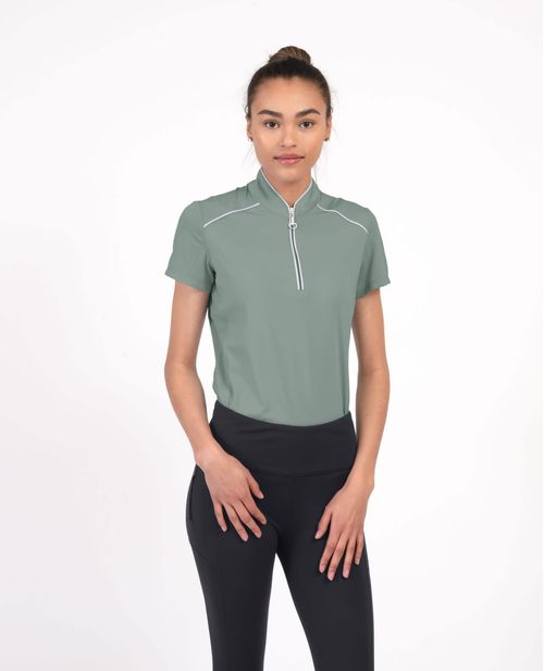 READY TO SHIP: Chestnut Bay Women's Performance Rider SkyCool Sport Short Sleeve Shirt - X Small - Sage (2023)