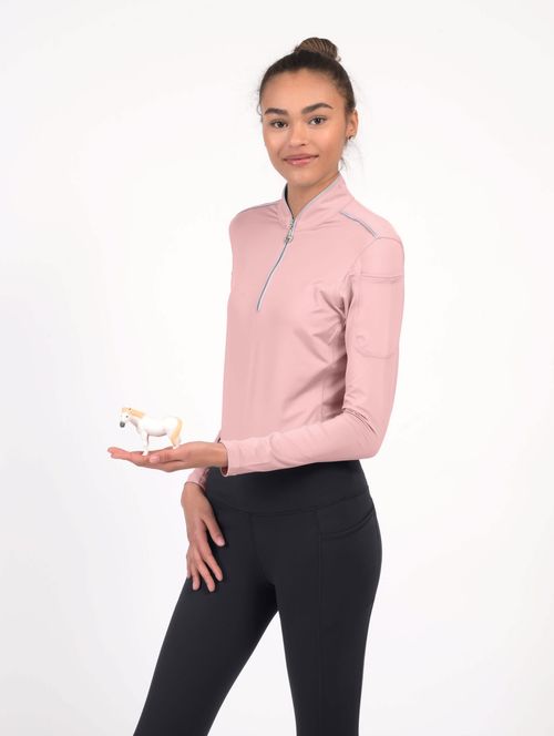 READY TO SHIP: Chestnut Bay Women's Performance Rider SkyCool Long Sleeve Shirt - XX Small - Blush (2023)