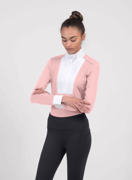 READY TO SHIP: Chestnut Bay Women's SkyCool Liberty Long Sleeve Show Shirt - X Small - Blush (2023)