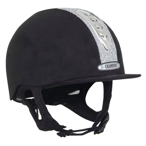 READY TO SHIP: Champion X-Air Dazzle Plus Helmet - 6 3/4 - Black/Silver Sparkle