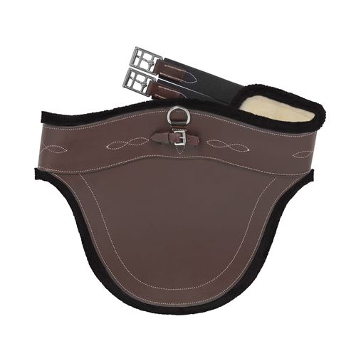 EquiFit Bellyguard Girth w/UltraWool - Brown/Black