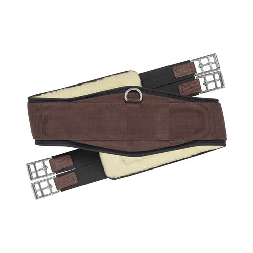 EquiFit Essential Schooling Girth w/SheepsWool - Brown/Natural