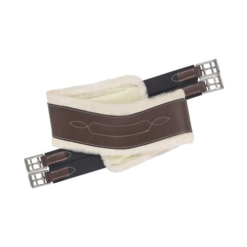 EquiFit Anatomical Pony Hunter Girth w/UltraWool - Brown/Natural