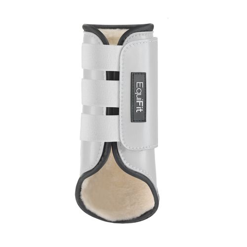 EquiFit MultiTeq Front Boot w/SheepsWool ImpacTeq Liner - White/Natural