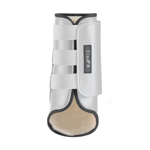 EquiFit MultiTeq Tall Hind Boot w/SheepsWool ImpacTeq Liner - White/Natural
