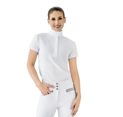 Romfh Women's Classic Short Sleeve Show Shirt - White/White