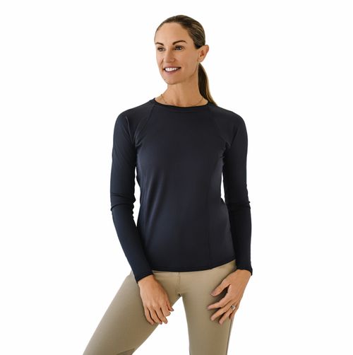 Ovation Women's Core Crew Sun Shirt - Black