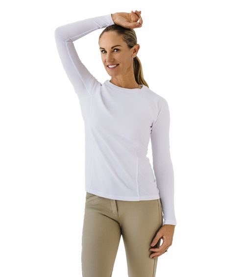 Ovation Women's Core Crew Sun Shirt - White