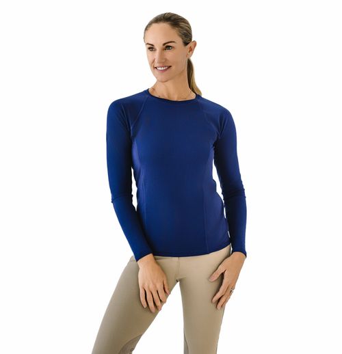 Ovation Women's Core Crew Sun Shirt - Navy