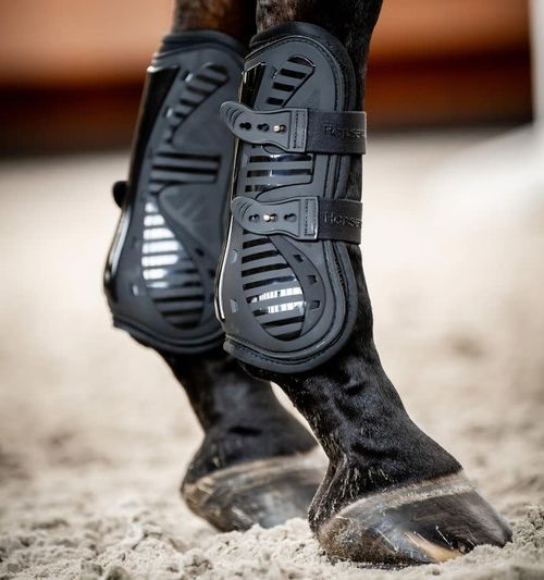 Horseware Pro Bamboo Tendon Boots - Black/Black