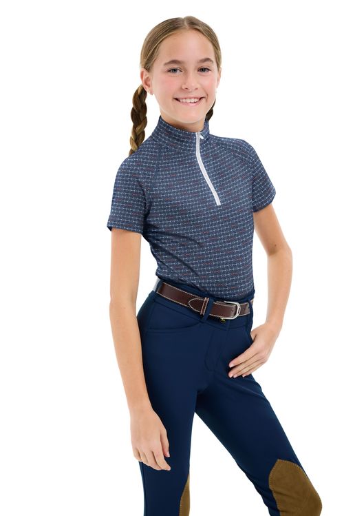 RJ Classics Kids' Lucy Jr Short Sleeve Tech Shirt - Summer Snaffle