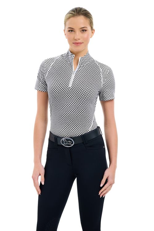 RJ Classics Women's Lucy Short Sleeve Tech Shirt - Diamond Mosaic
