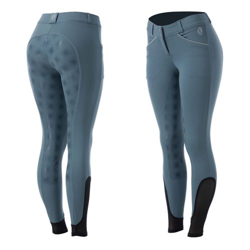 BARGAIN: Equinavia Women's Astrid Silicone Full Seat Breeches - 34 - Bluestone Blue