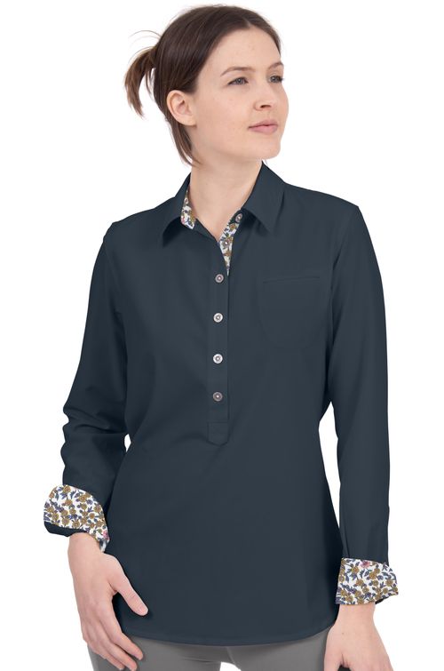 Chestnut Bay Women's Riverton Pop-Over Shirt - Indigo
