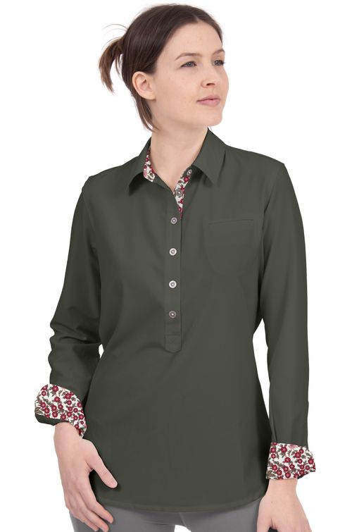 Chestnut Bay Women's Riverton Pop-Over Shirt - Olive