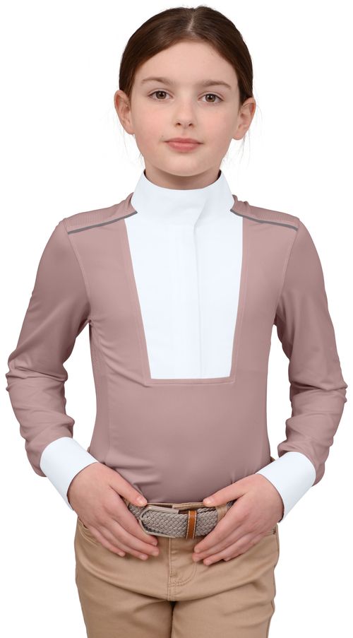 Chestnut Bay Kids' SkyCool Liberty Long Sleeve Show Shirt - Rosepink