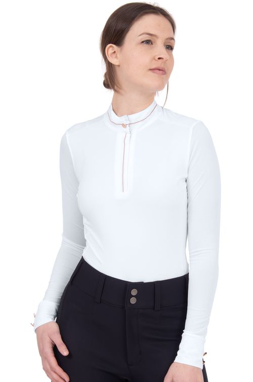 Chestnut Bay Women's Caliente Liberty Long Sleeve Schooling Shirt - White