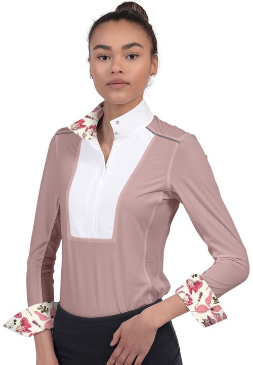 Chestnut Bay Women's SkyCool Liberty Long Sleeve Show Shirt - Rosepink