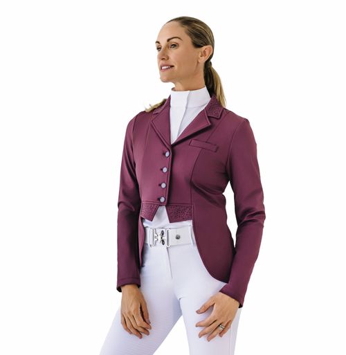 Ovation Women's Dressage Show Coat - Deepest Plum