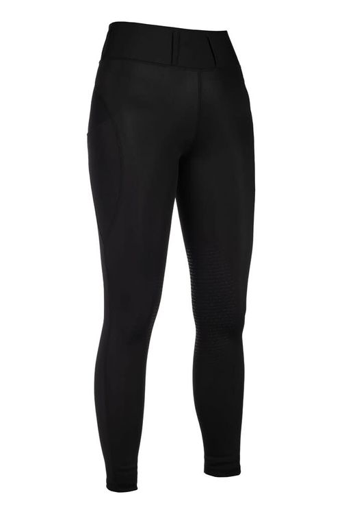 HKM Women's Jil High Waist Silicon Knee Patch Tights - Black