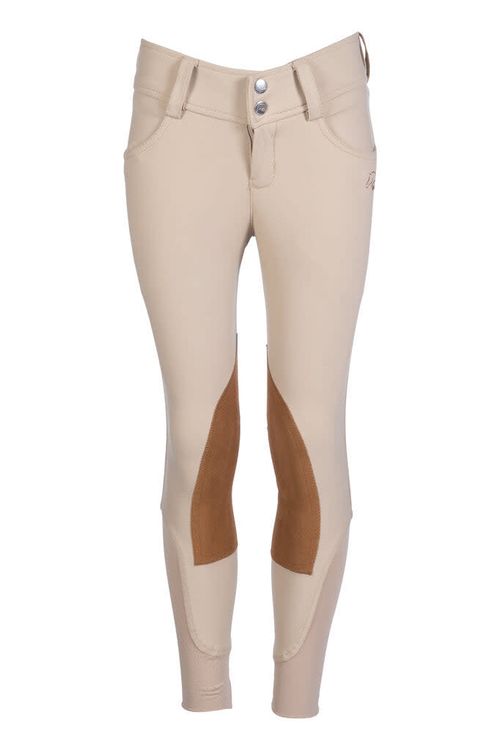 HKM Kids' Hunter Alos Knee Patch Breeches - Dark Nature