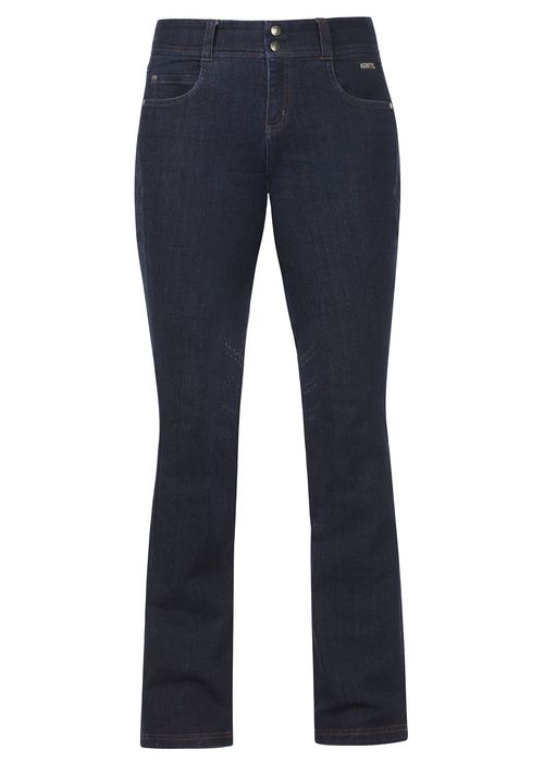 Kerrits Women's Stretch Denim Silicon Knee Patch Bootcuts - Denim