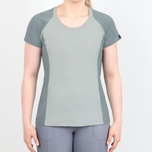 READY TO SHIP: Irideon Women's IceTech Tee Shirt - Large - Mineral/Moss