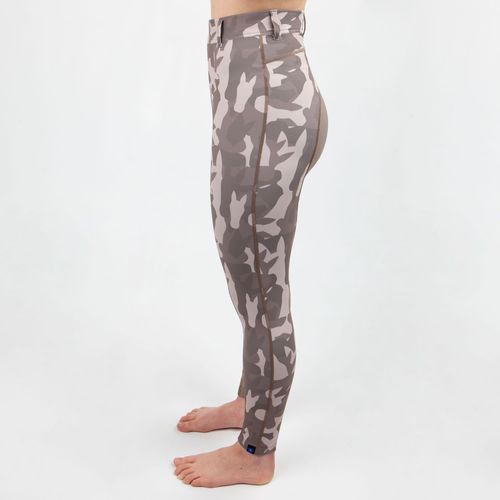 READY TO SHIP: Irideon Women's Horsehead Camo Knee Patch Tights - X Large - Brindle