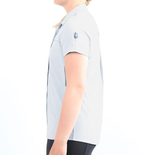 READY TO SHIP: Irideon Women's Short Sleeve Pacific Trail Shirt - Medium - Blue Snow