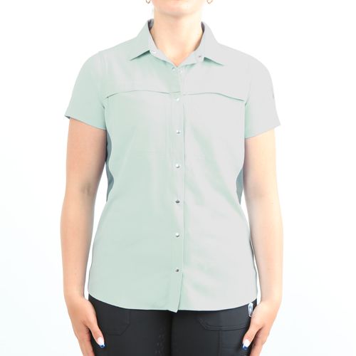 READY TO SHIP: Irideon Women's Short Sleeve Pacific Trail Shirt - Small - Mineral