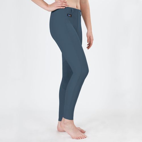 READY TO SHIP: Irideon Kids' Cadence Classic Knee Patch Breeches - X Small - Chambray