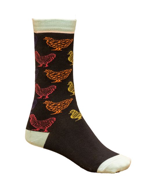 Shires Aubrion Women's Bamboo Ankle Socks - Chicken