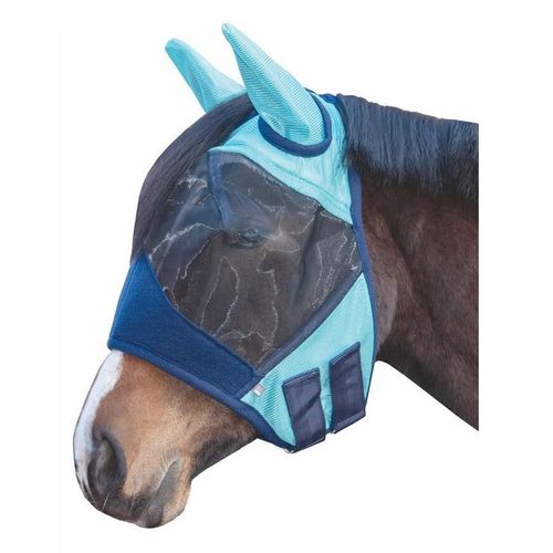HKM Lissabon Fly Mask - Aqua