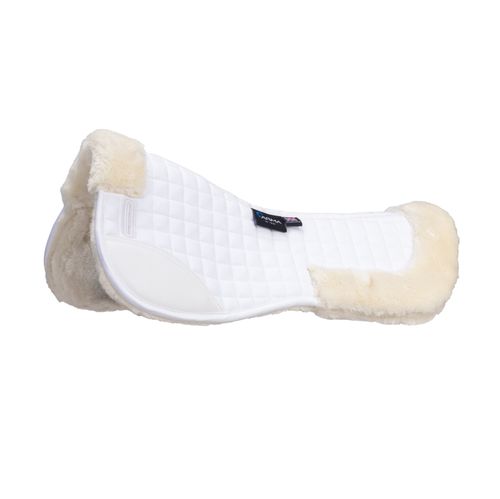 Shires ARMA Deluxe Cotton Half Pad - White/White