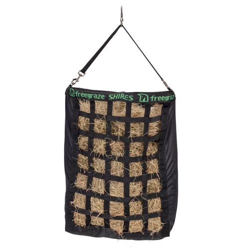 Shires FreeGraze Deluxe Web Front Hay Bag - Black