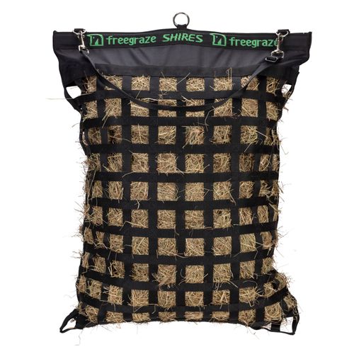 Shires FreeGraze Deluxe Web Hay Bag - Black