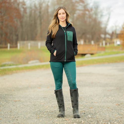 Equinavia Women's Astrid Winter Full Seat Breeches - Deep Green